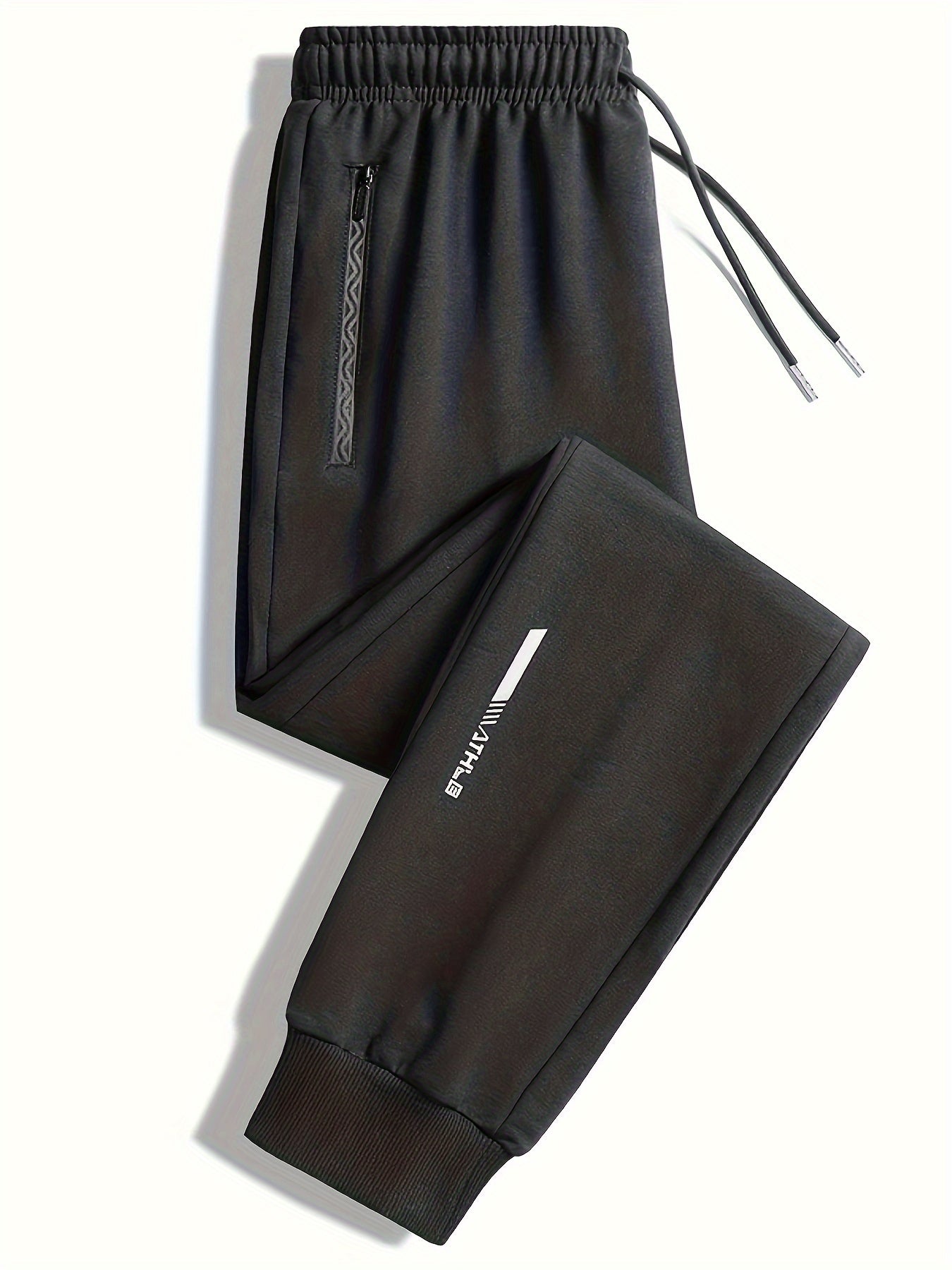 Men's Regular Fit Drawstring Pants for Running Gym