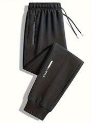 Men's Regular Fit Drawstring Pants for Running Gym