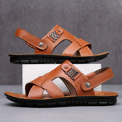 Men's Casual Open Toe Slip On Sandals Soft Sole Beach Sandals