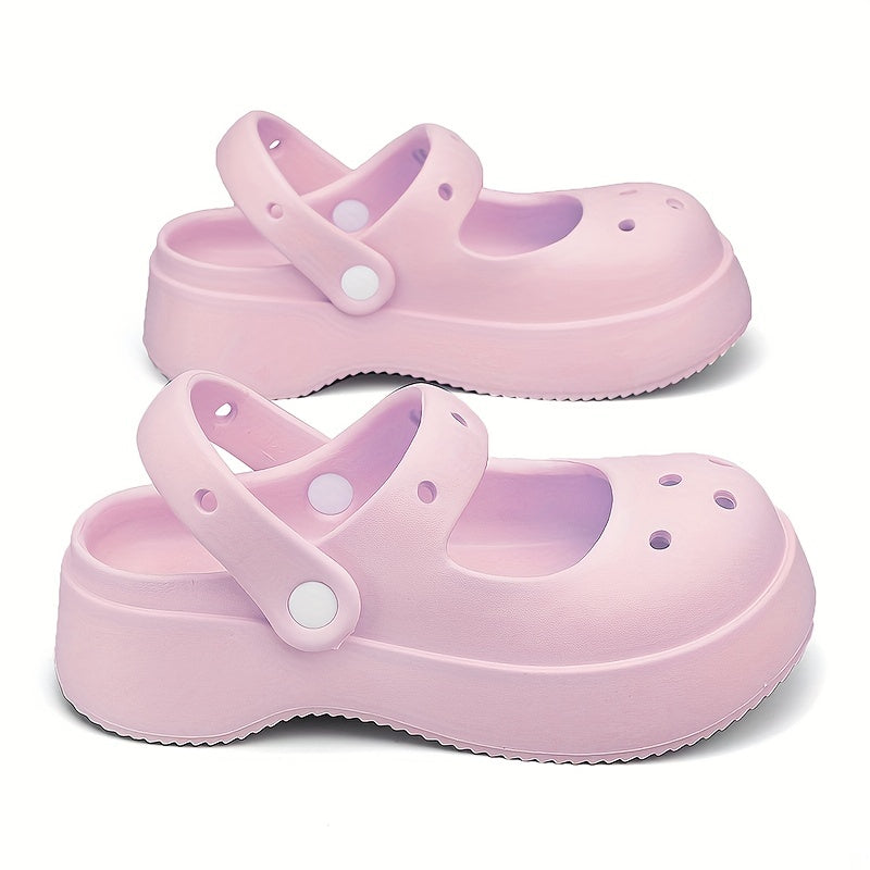 Women's Backless Clogs Hole Slides Outdoor Sandals