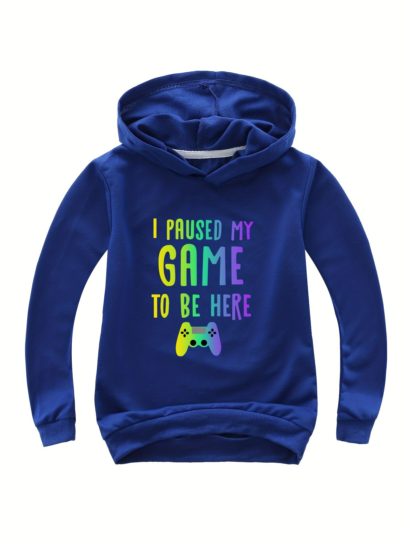 PAUSED MY GAME TO BE HERE Hooded Sweatshirt