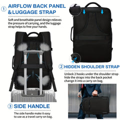 Large Laptop Backpack Water Resistant Dedicated Compartment Versatile Features