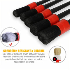 Car Air Outlet Gap Detail Brush Cleaning Brush Set 9pcs