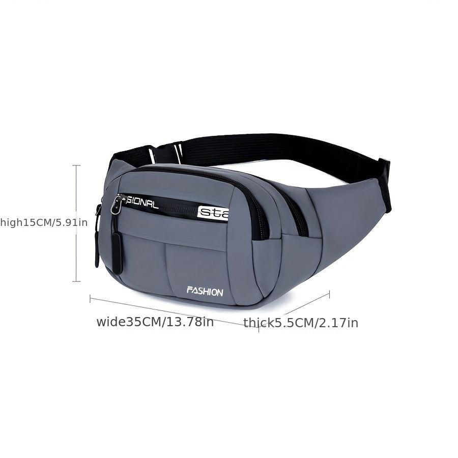 Men's Large Capacity Waist Bag for Outdoor Activities