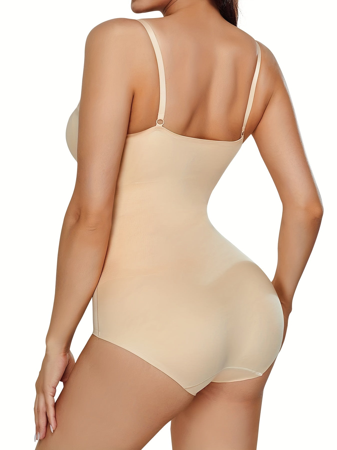 Full Body Shapewear V Neck Jumpsuit Tummy Control Bodysuit