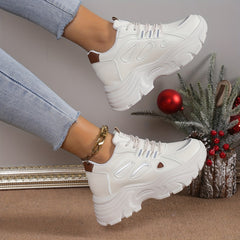 Thick Sole Running Shoes Wear Resistance Non Slip Sneakers
