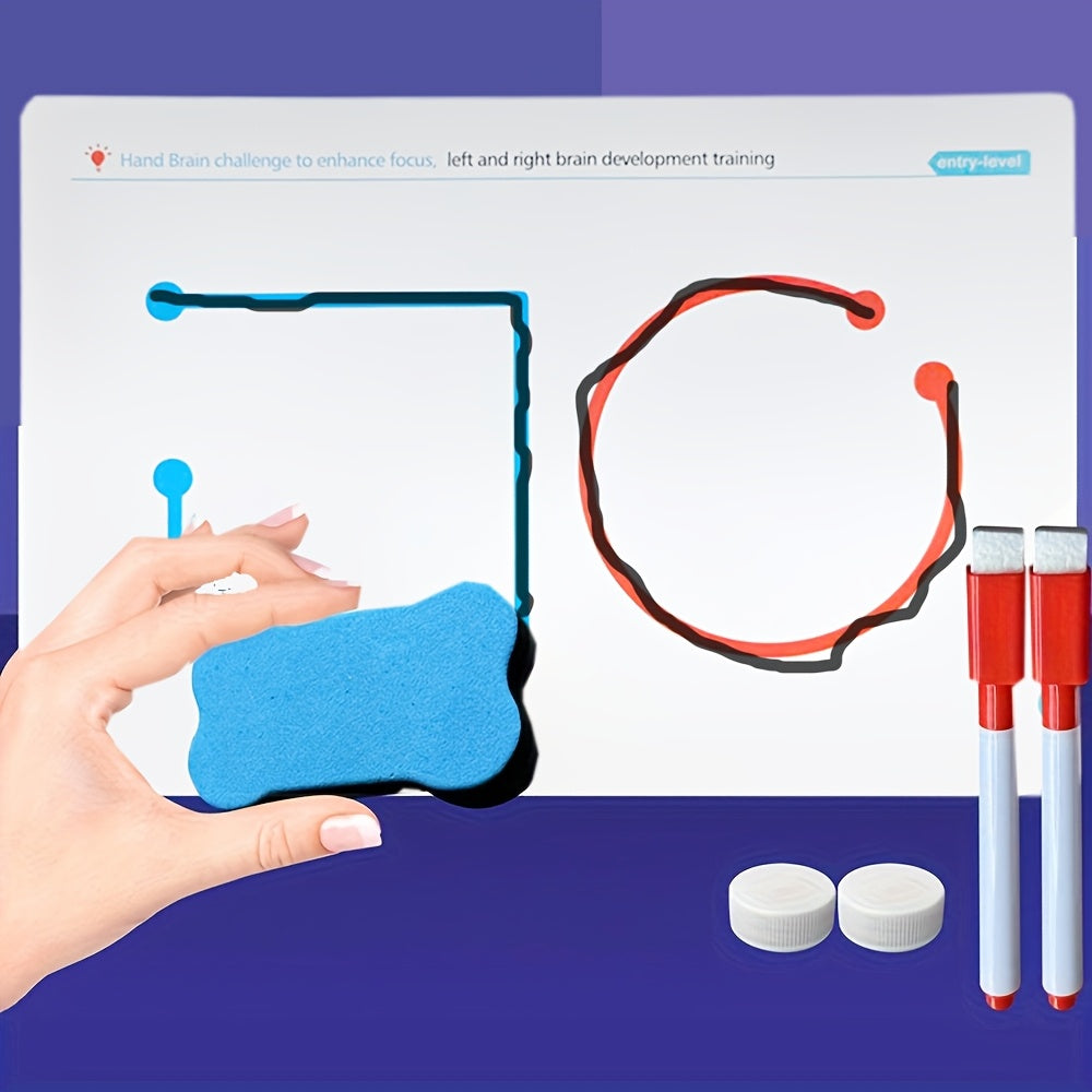 Interactive Brain Toy Educational Puzzle Aid with Pen & Eraser