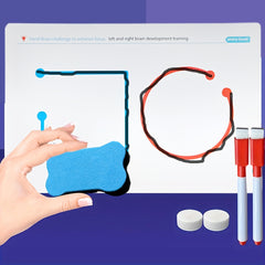 Interactive Brain Toy Educational Puzzle Aid with Pen & Eraser