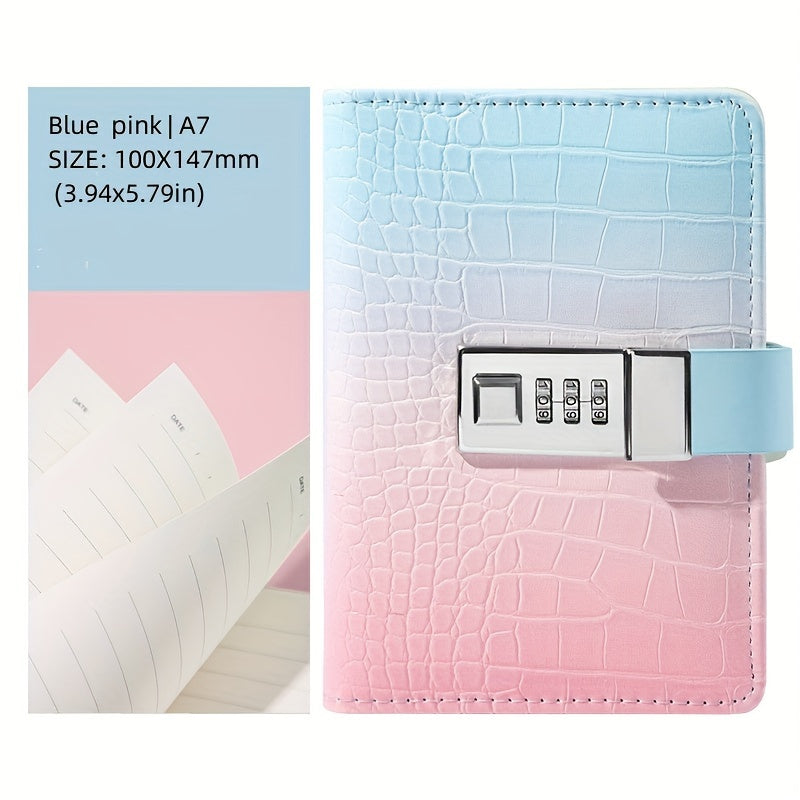 Password Book Diary Lockable Small Student Use 128 Sheets