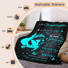 Grandma Gift For Granddaughter Throw Blanket