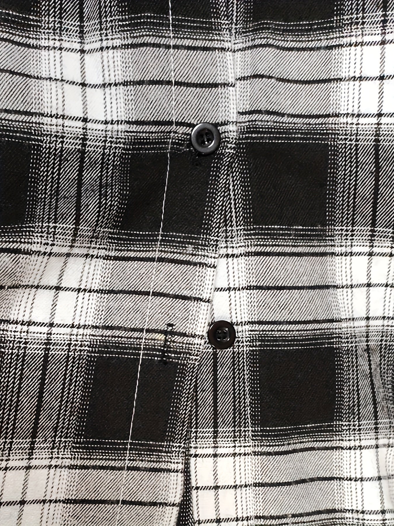 Plaid Print Long Sleeve Button Up Shirt Top