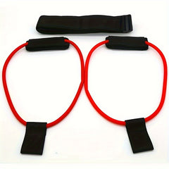 Multifunctional Fitness Resistance Band Yoga Stretching Rope With Grip Sleeve
