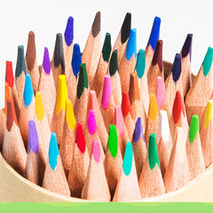 36 Colored Pencils Oily Soluble Raw Wood Lead Art Painting Supplies