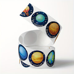 50pcs Space Planet Pattern Stickers DIY Craft Decoration Hand Tent