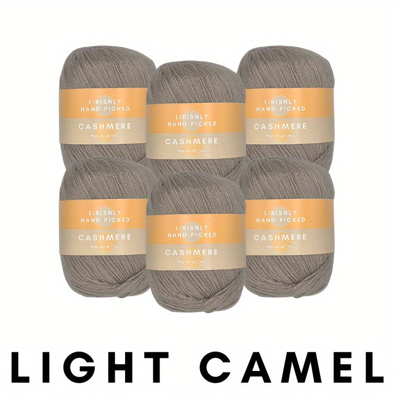 6pcs High Cashmere Thread 60 Cashmere 20 Acrylic 20 Viscose