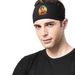 Men's Retro Furley Headband Breathable Mesh Ideal for Running Yoga Fitness
