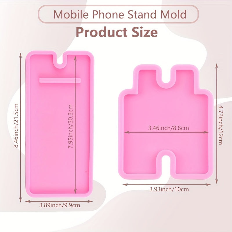 DIY Mobile Phone Stand Silicone Resin Mold for Cell Phone Holder