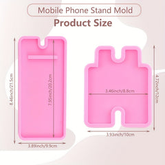 DIY Mobile Phone Stand Silicone Resin Mold for Cell Phone Holder
