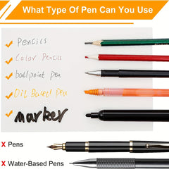100 Sheets Transparent Liner Notes 7.62x12.7 Waterproof Adhesive Pad