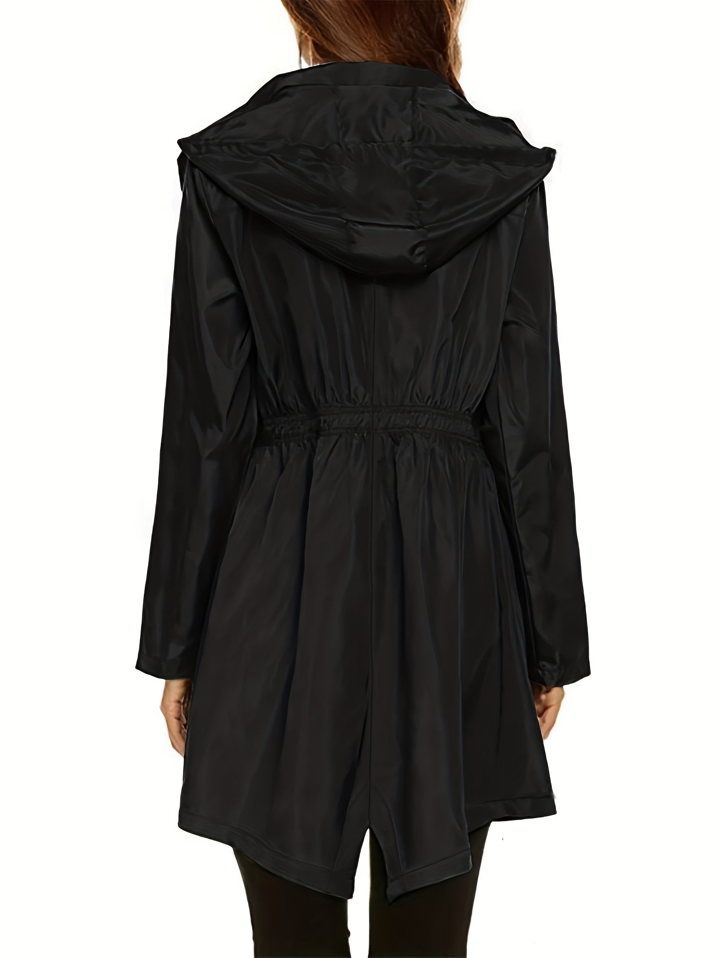 Casual Windproof Hooded Coat For Fall & Winter Women's Clothing