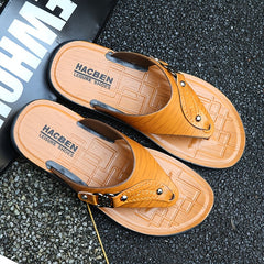 Men's Thong Sandals Casual Non Slip Flip flops Shoes Toe Post Slides