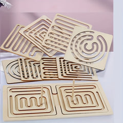 Wooden Puzzle Toy for Kids - Enhances Fine Motor Skills & Focus