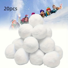 20pcs Snow Balls Indoor Outdoor Play Safe Funny Christmas Snow Balls