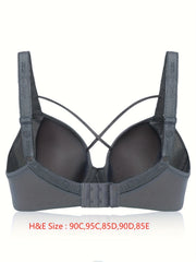 Solid Molded Cup Push Up Comfort Bra