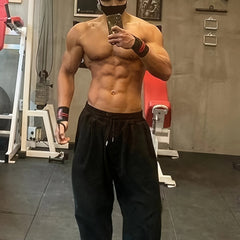 Men's Loose Sweatpants With Pockets Active Comfy Trousers