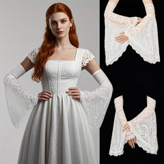 JOUKAVOR Lace Arm Sleeves Finger Sun Resistant Outdoor