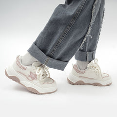 Women's Star Pattern Low Skate Shoes Platform Sports Shoes