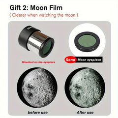 HD Astronomical Monocular Telescope for Stargazing