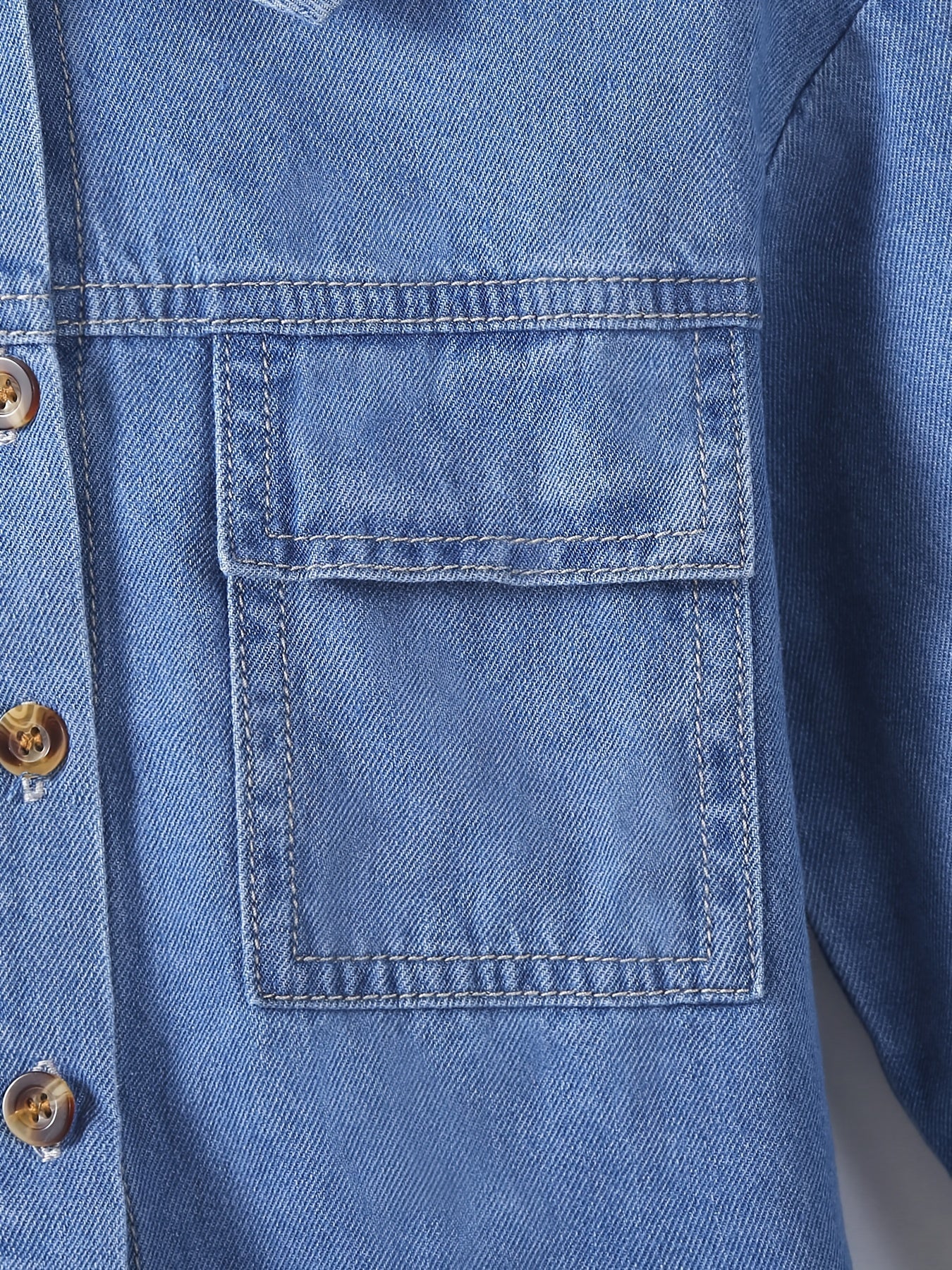 Boys Denim Jacket Long Sleeve Jeans Shirt Back School Outfit