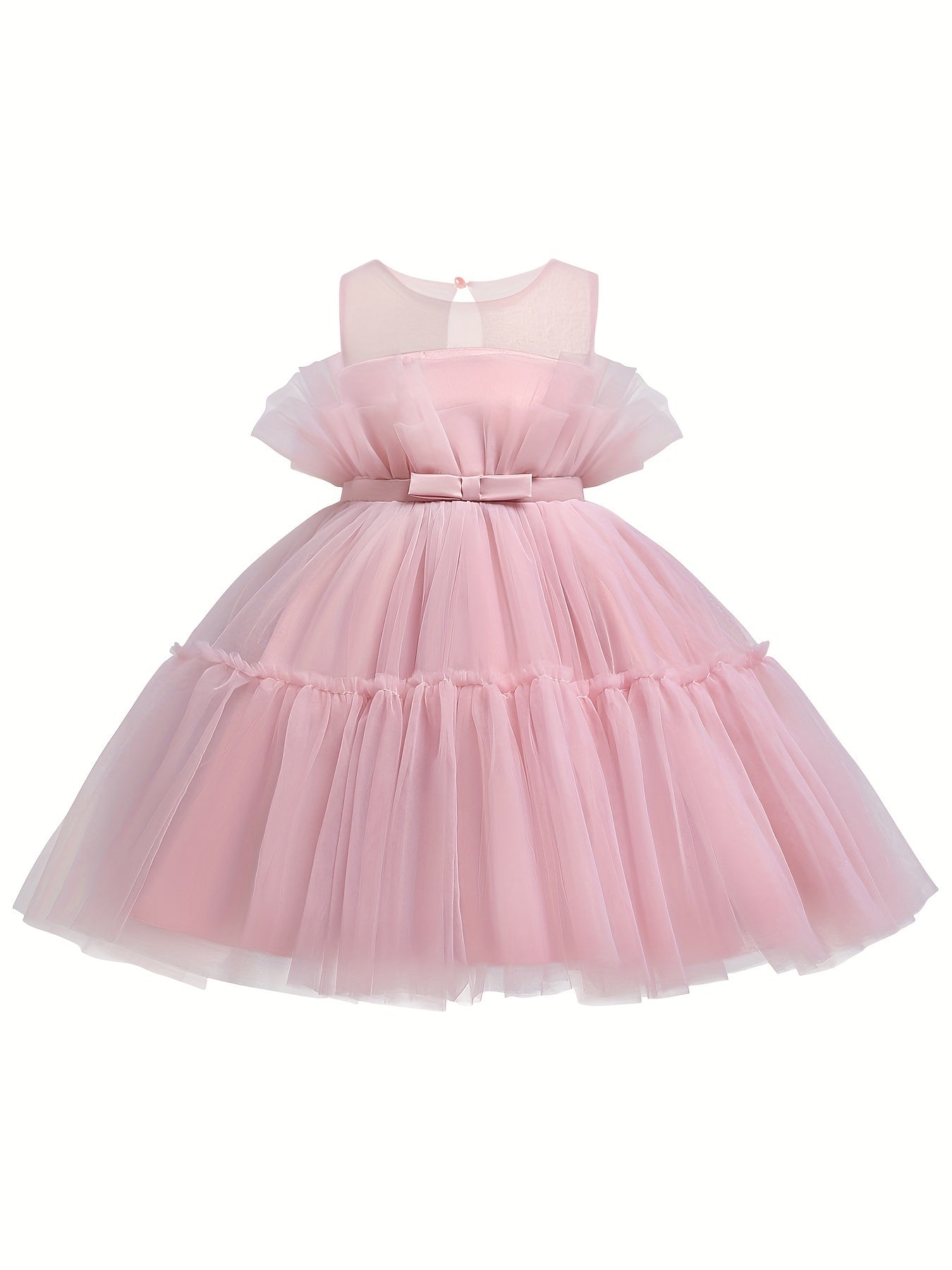 Toddler Girls Princess Dress with Hot Mesh Girls Holiday Dress