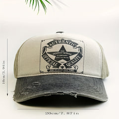 Unisex Adjustable Baseball Cap With Pentagram Embroidery