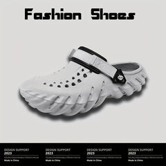 Men's Slip On Breathable Clog Sandals Casual Outdoor Cut Out Walking Shoes