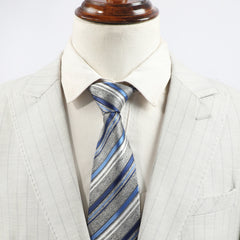 Men's Diagonal Striped Tie For Daily Outfits