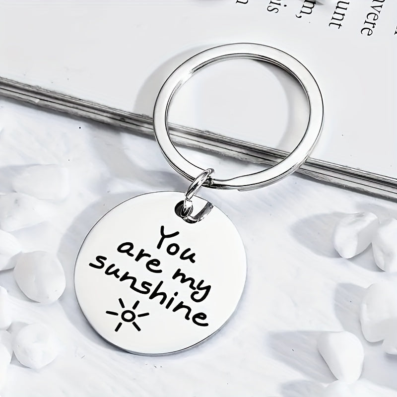 Romantic 'YOU ARE MY SUNSHINE' Couple Key Chain