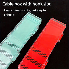 1pc Single Layer Sub Line Box With Hook Groove Short Sub Line Hanging Box