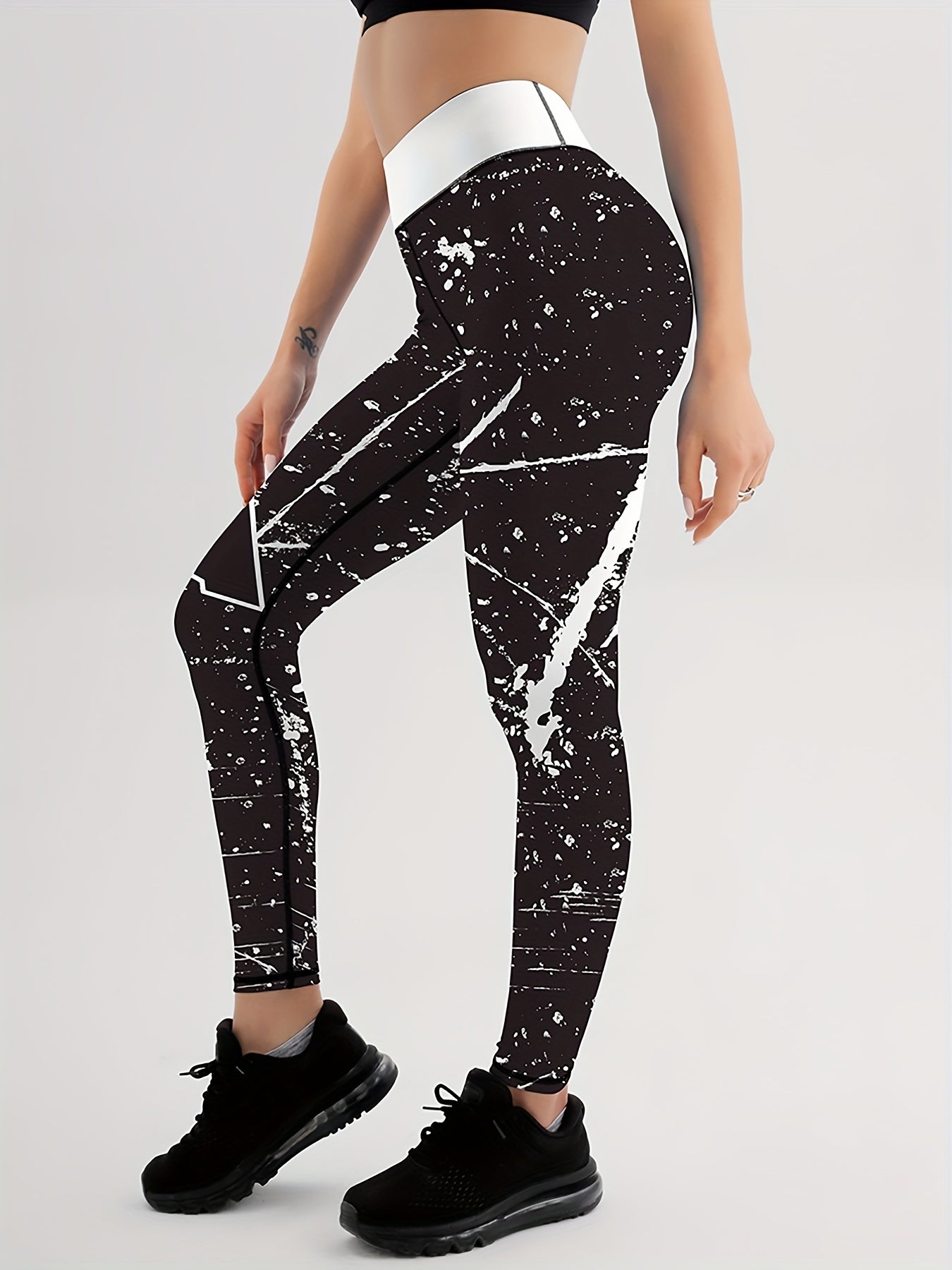 High Waist Printed Yoga Leggings - Stylish and Comfortable Activewear