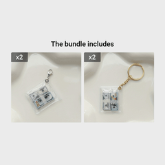 Mini Money Stack Bag Keychain Keyring Gift For Children Kids Accessories