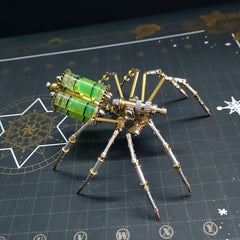 3D Metal Spider Puzzle Model Kit DIY Steampunk Mechanical Assembly Toy