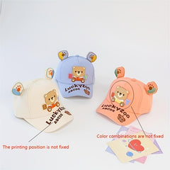 Children's Bear Sunshade Baseball Cap 20-47inch