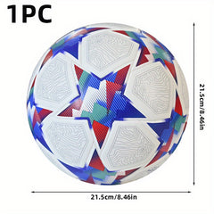 1pc Football No 5 Ball Training Wear-resistant PU High Elastic