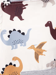 Baby Boy's Dino Suspender Pants & T-shirt Set