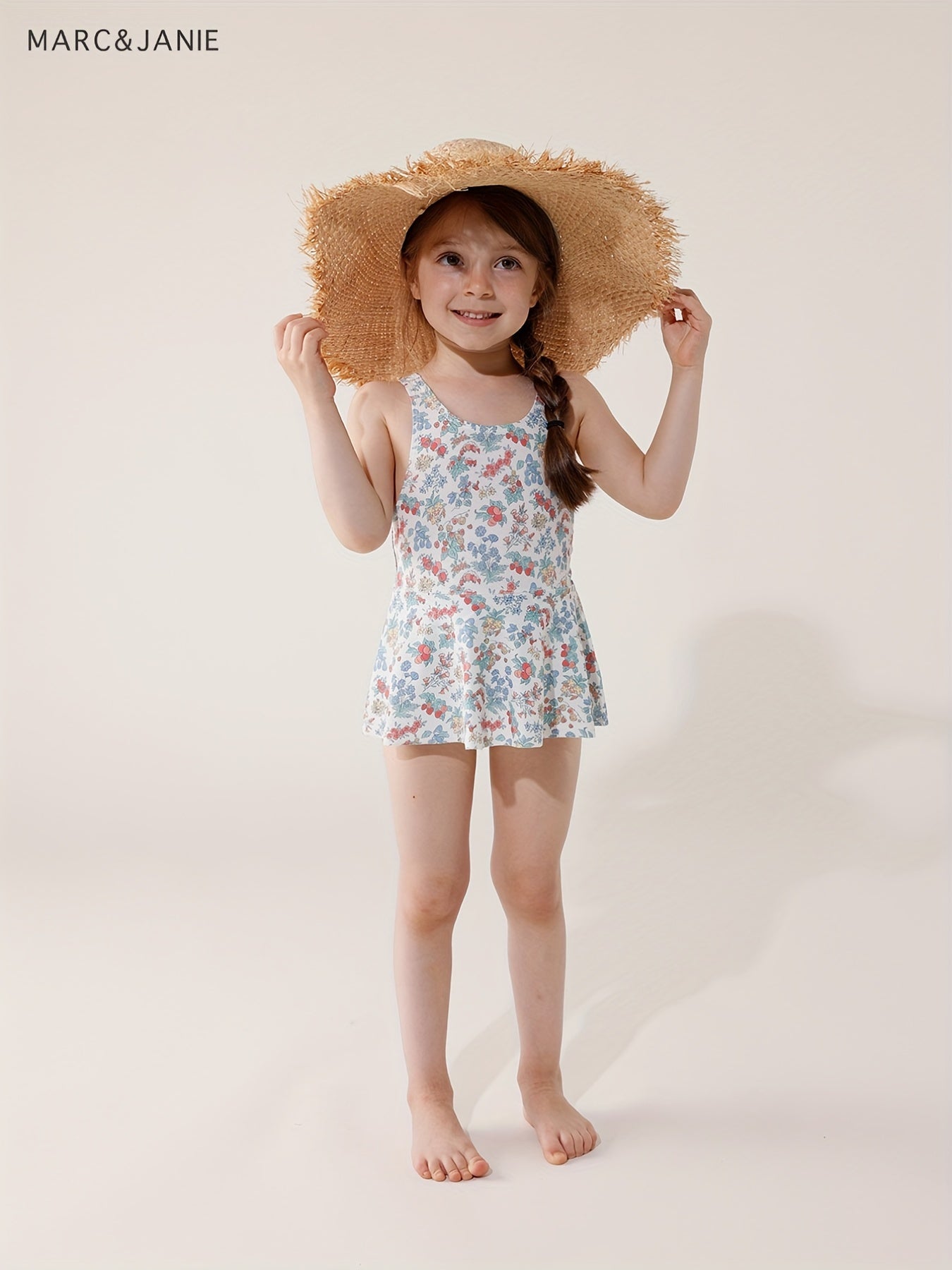 Toddler Baby Girls' Cartoon Graphic One Piece Swimsuit