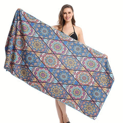Quick-drying Beach Towels Full Totem Design Soft Lightweight Towels