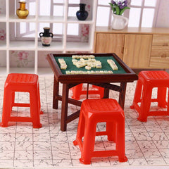 Mini Chinese Mahjong Dollhouse Accessory Model for Decoration