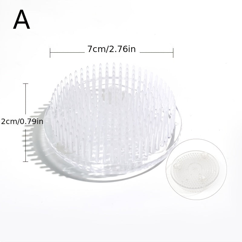 Clear Plastic Flower Frog Pin Holder for Arrangements