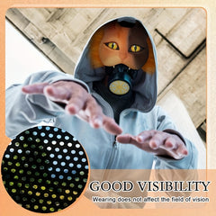 10pcs Waterproof PVC Eye Mesh Sheets for DIY Therian Masks Fursuits Cosplay